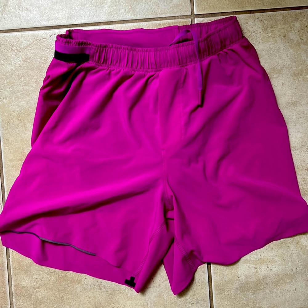 Lululemon Surge Lined Short 6" Men’s hot pink